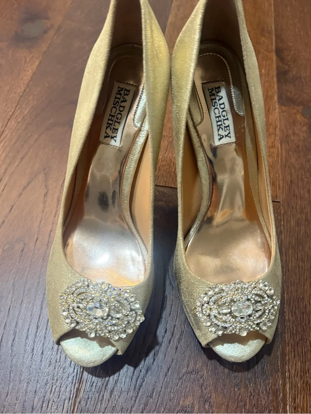Badgley Mischka elegant gold